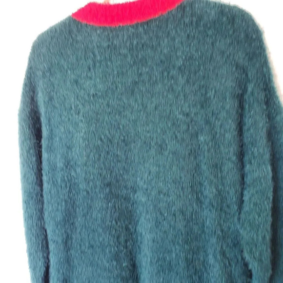 Blizzard Bay Vintage Christmas Ugly Knit Open Cardigan Sweater Size Small Pocket - Picture 11 of 13